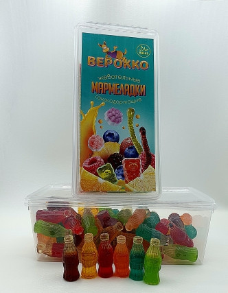  Жевательный мармелад Бутылочки МИКС, 250г      в Чебаркуле