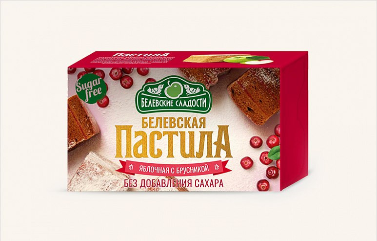  Пастила  200г диетическая с КЛЮКВОЙ, НОВЫЙ ФОРМАТ (4*50г)    в Чебаркуле