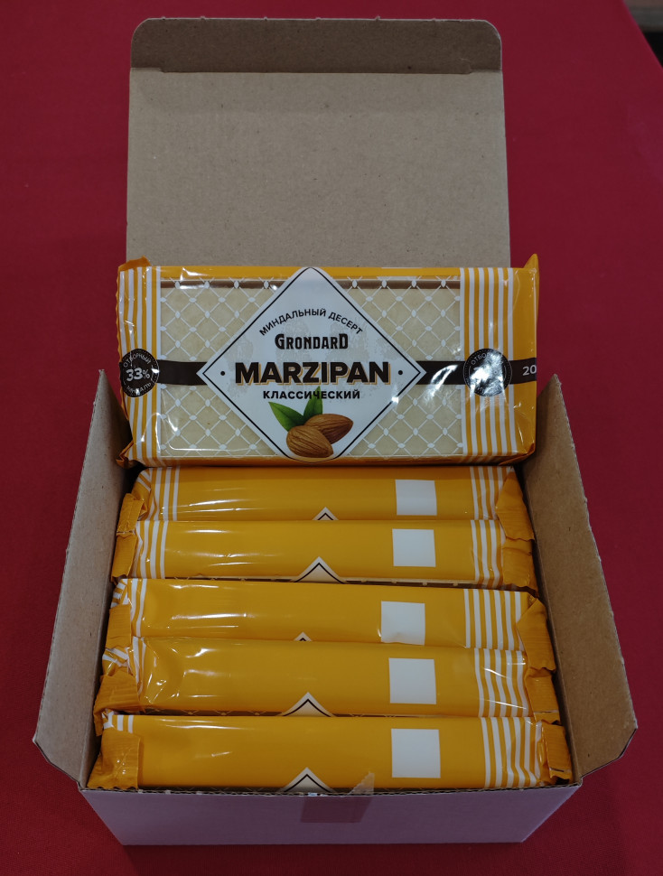  TM Grondard      (11133) Марципан 33%, (блок 6 шт по 200г)             в Чебаркуле