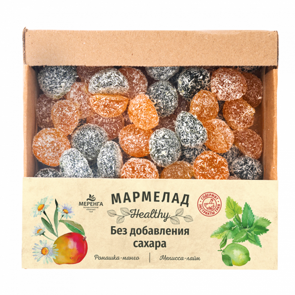  Меренга Мармелад в кокосовой обсыпке Ромашка+Мелисса , 800г     в Чебаркуле