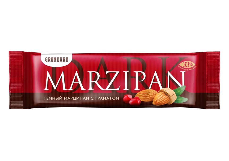 TM Grondard     (10973) Батончики глазированные Марципановые ГРАНАТ, (24шт по 50г)       в Чебаркуле